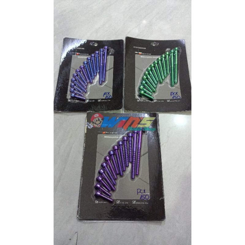 Baut set titanium cvt pcx 150