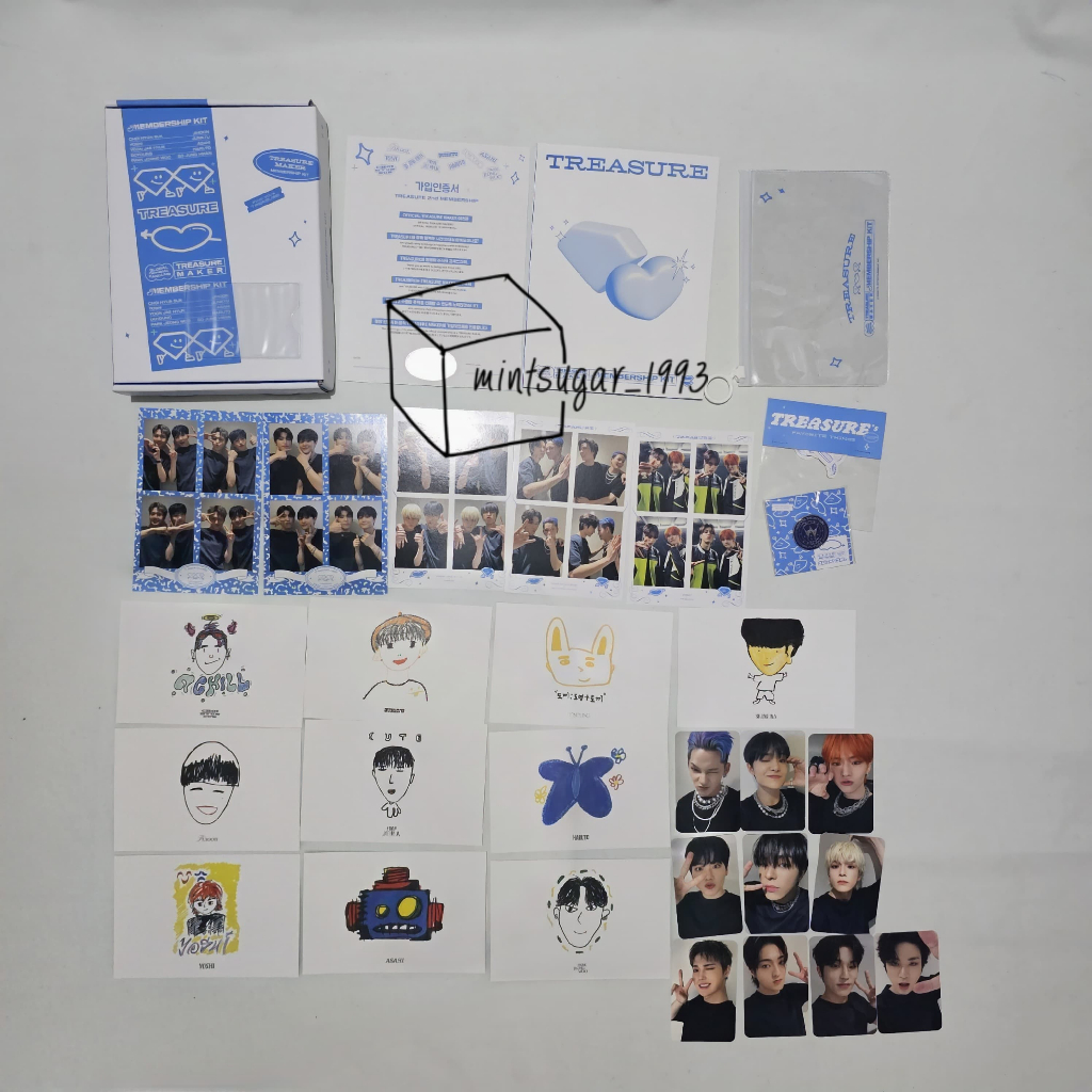 [ SHARING ] TREASURE MEMBERSHIP KIT GEN 2 [ PHOTOCARD | DIARY | POSTCARD | BADGE | POUCH ] ( MEMKIT 