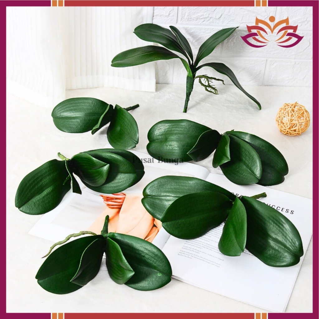 Daun Anggrek Latex/Daun Anggrek Latex Jumbo/Daun Anggrek Artificial