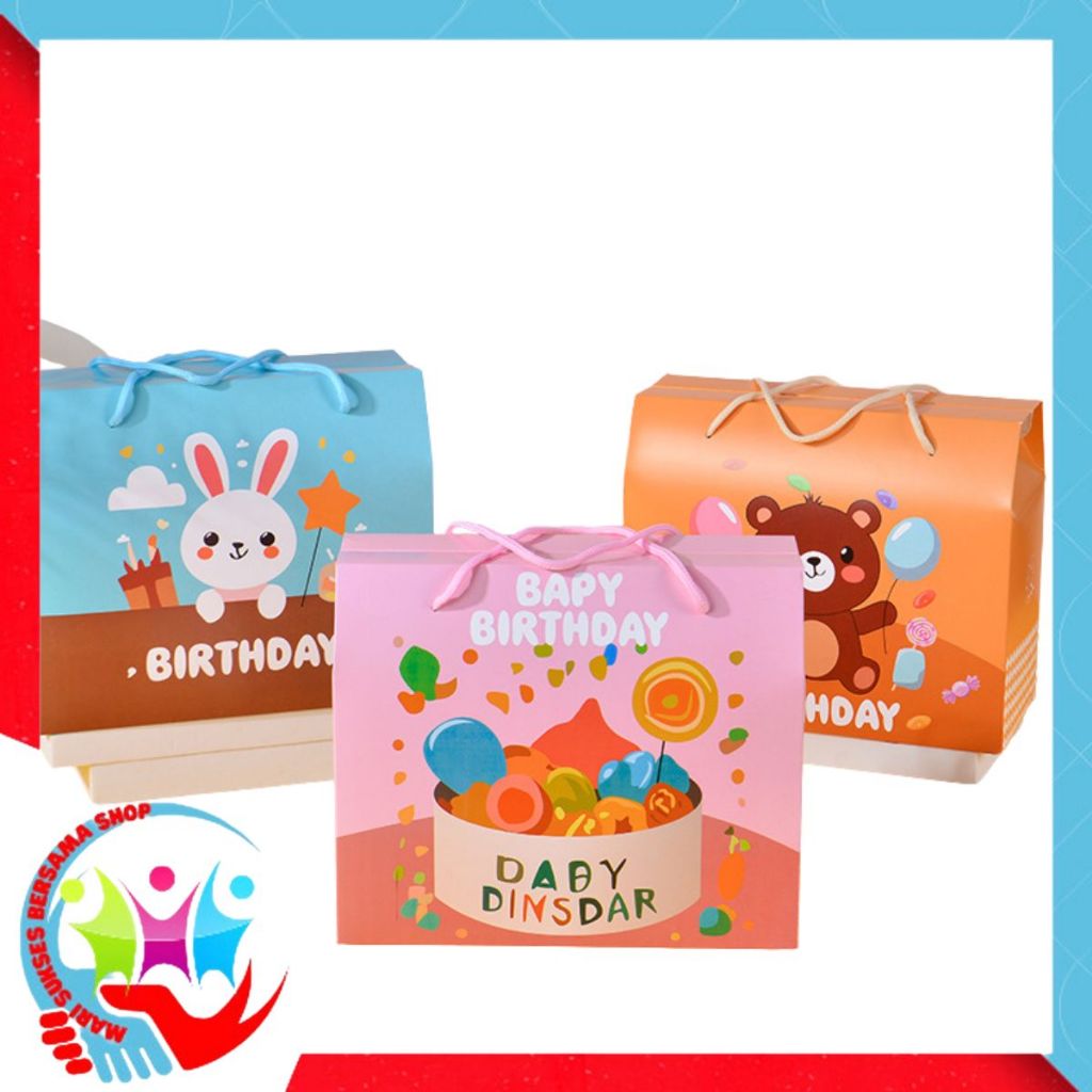 

MSBS Paperbag Ulang Tahun Goodie Bag Karakter Tas Hadiah Ulang Tahun Anak Gift Box Ultah Souvenir Kotak Hadiah Kado anak