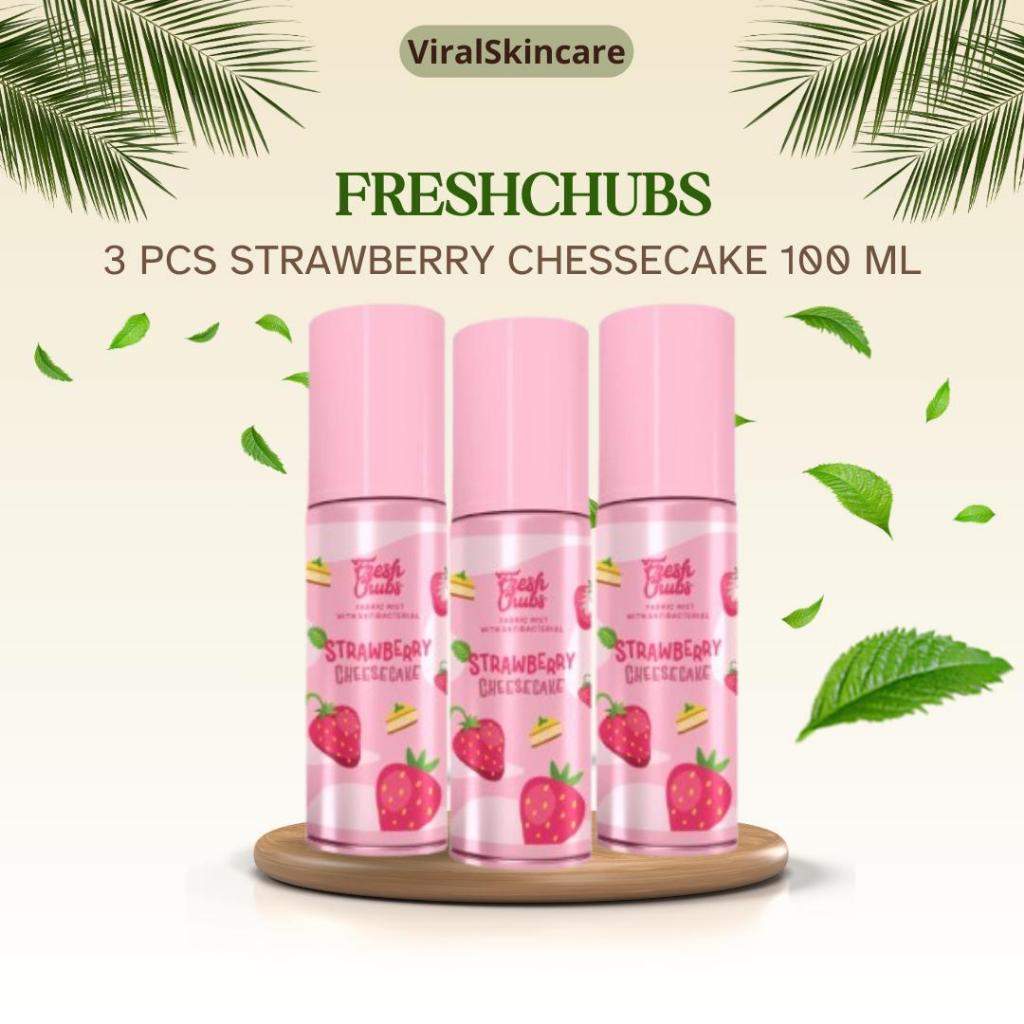 Freshchubs Fabric Mist Parfum Baju & Ruangan Strawberry Cheesecake 100ml