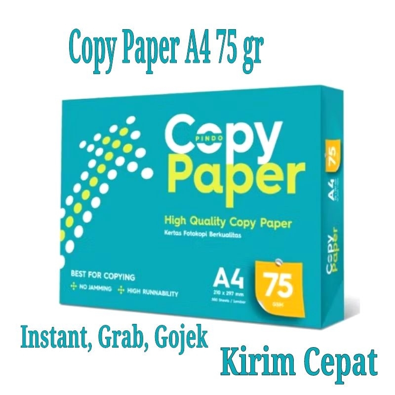 

Kertas HVS Copy Paper A4 75 gram 1 rim