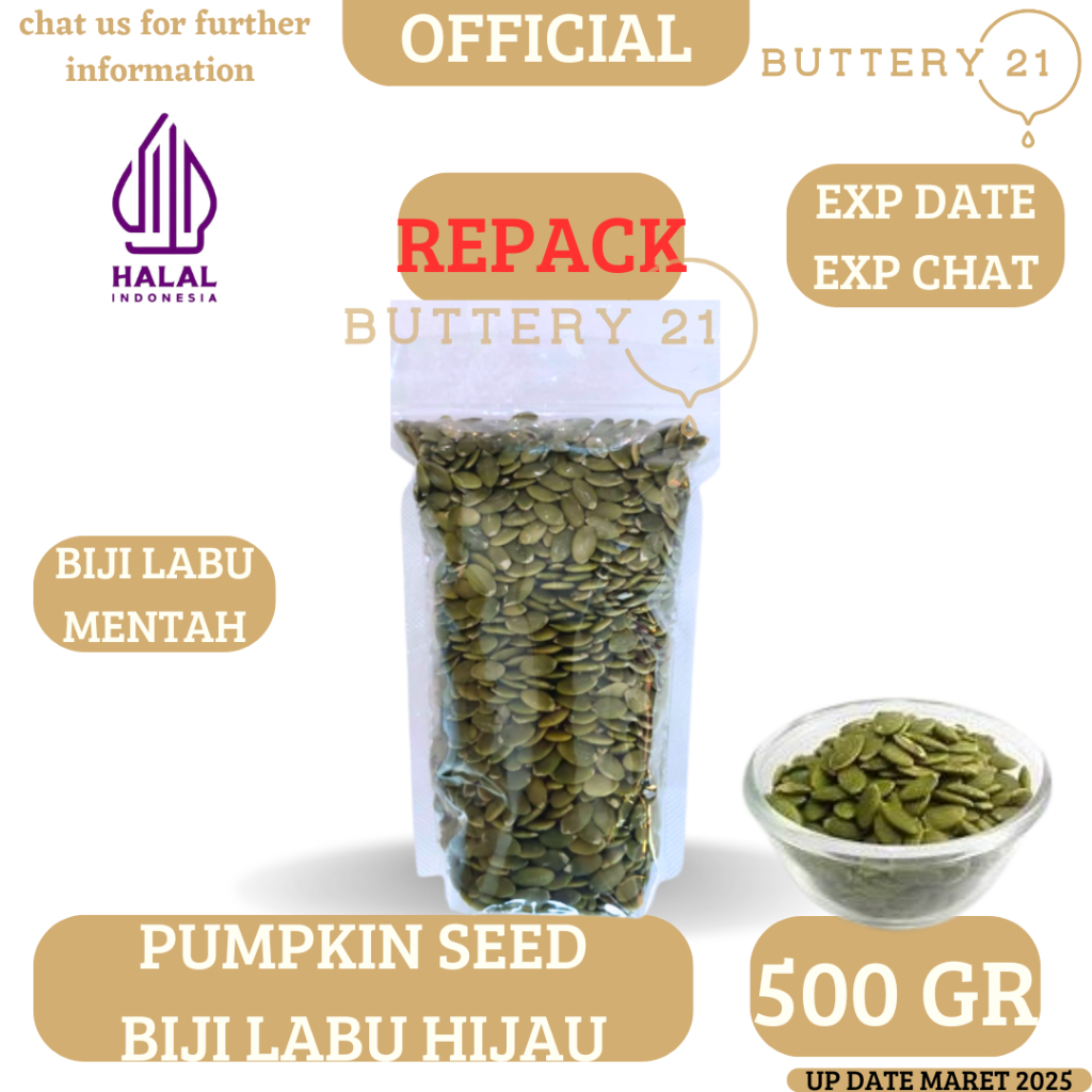 

PUMPKIN SEED BIJI LABU HIJAU/BIJI LABU MENTAH/PUMPKIN SEEDS