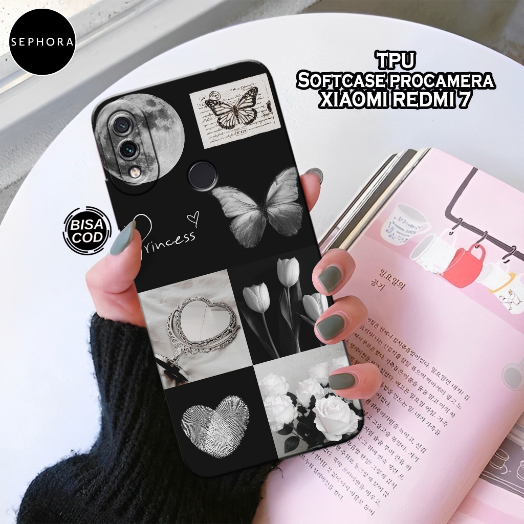 Case Xiaomi Redmi 7 Terbaru - Fashion Case Aesthetic - Softcase Xiaomi Redmi 7 - Case Pro Camera - C