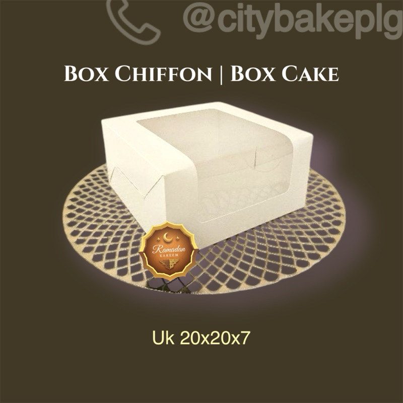 

BOX CHIFFON CAKE | BOX CAKE JENDELA 20x20x7