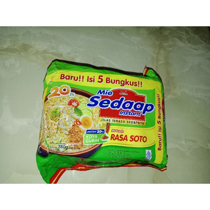

Mie Sedap Instant Rasa Soto 1 Pack Isi 5 Bungkus