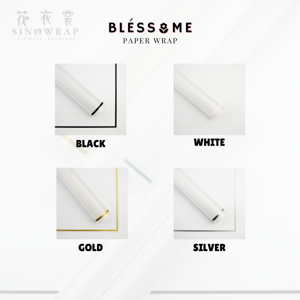 

(5 LEMBAR) Flower Wrapping Paper Transparent List Color / List Transparant Color Line / Transparan Garis Warna Kertas Buket Bunga Florist Cellophane Pembungkus Kertas Hand Bouquet