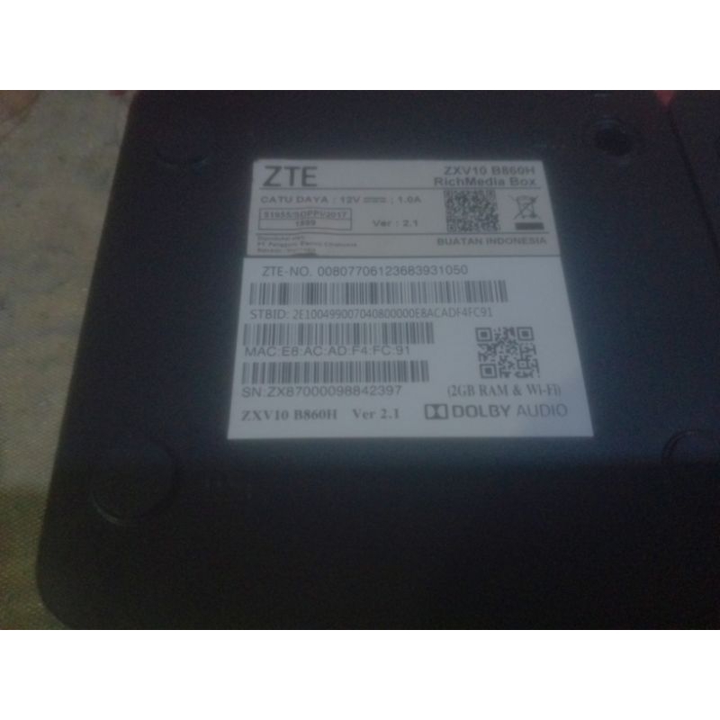 stb 4k zte ram 2gb sudah di root