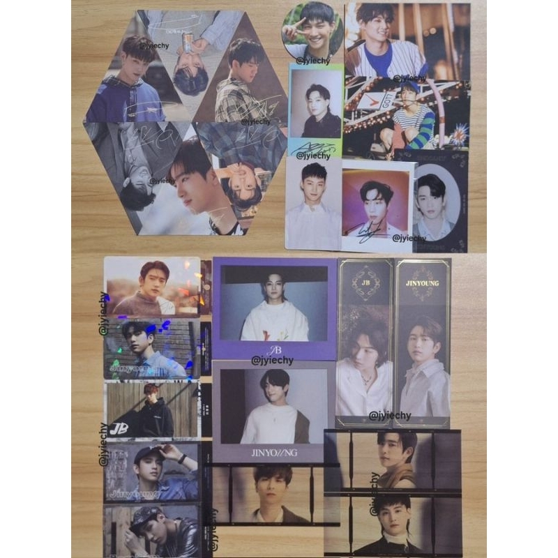 photocard pob album got7 7for7 dye breath of love got love - pc jaebeom jayb mark jackson jinyoung y