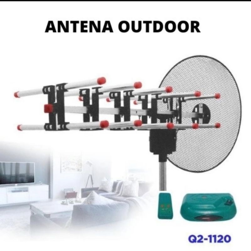Antenna TV Digital Q2 / Q² Q2-1120 / antenna tv digital / antena tv / antena keranjang / antena mura