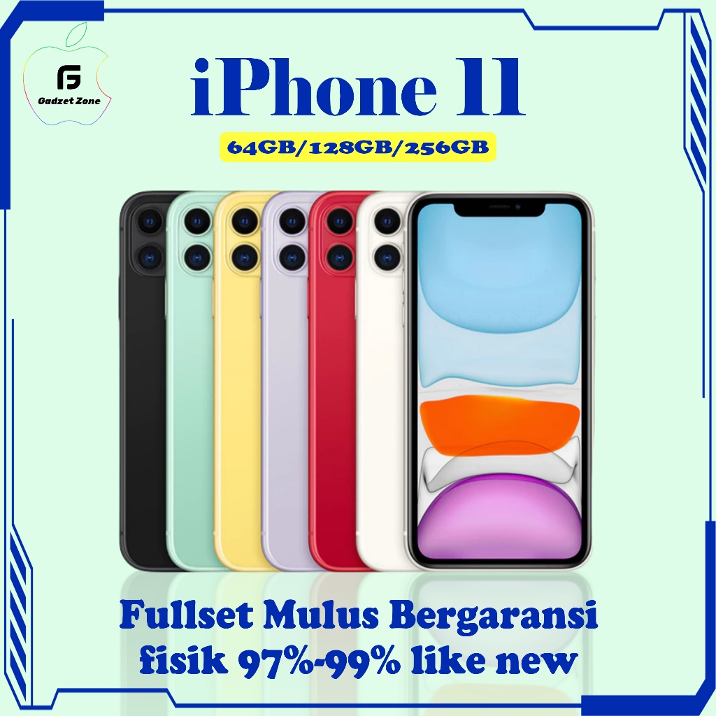iphone 11 128GB/64GB FULLSET MULUS SECOND GOOD CONDITIONS ORIGINAL 100% ORI