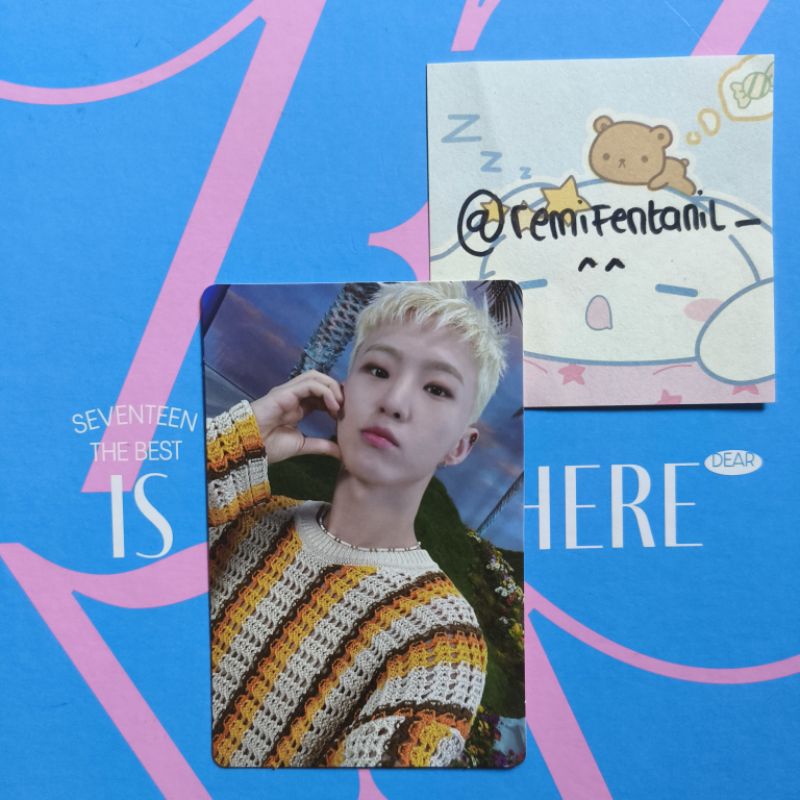 PHOTOCARD OFFICIAL HOSHI SEVENTEEN SECTOR 17 PC HOSHI SVT KWON SOONYOUNG HOSHI HEART CHEEK HOSHI PAN