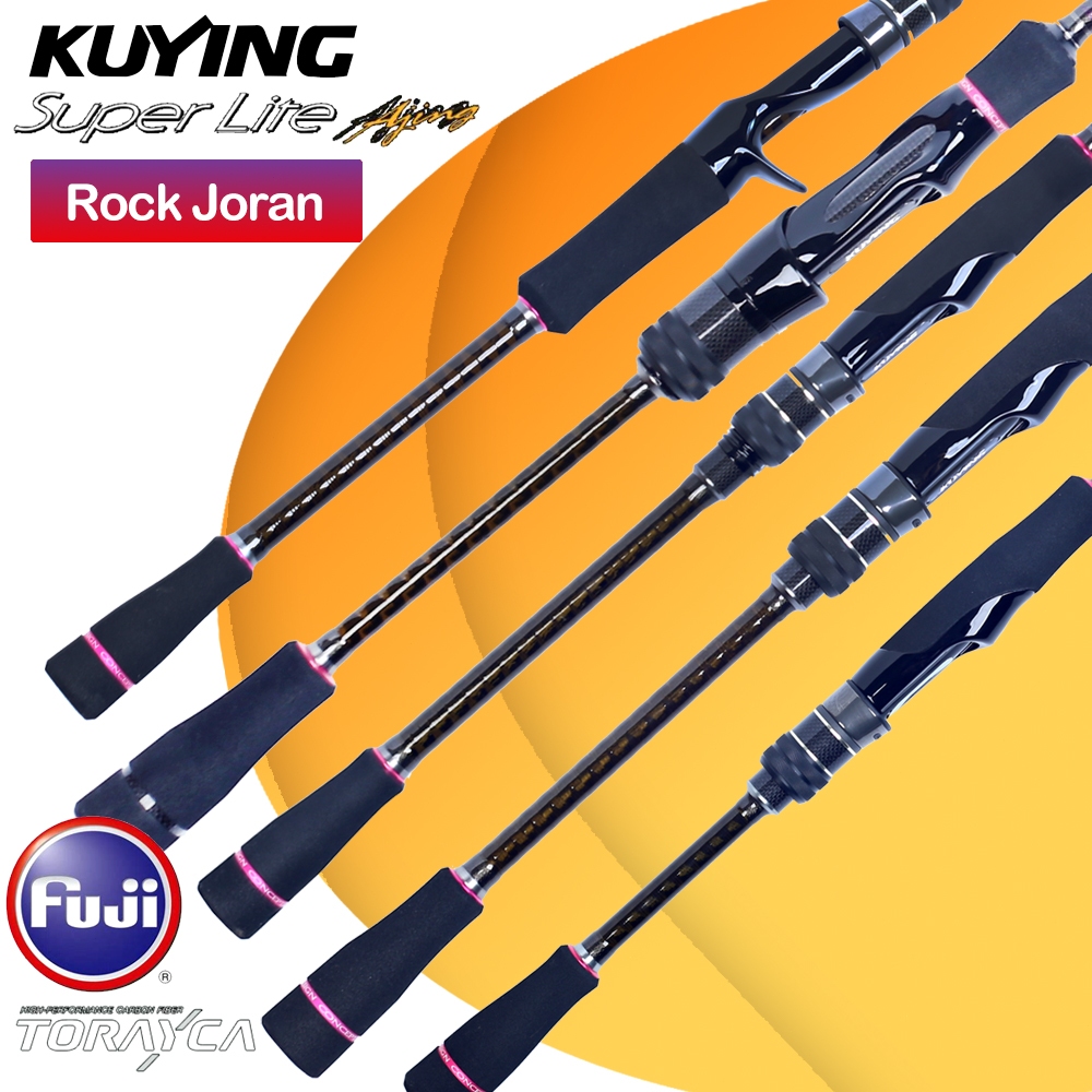 KUYING SUPERLITE AJING Joran Pancing Fishing Rod Lure Spinning Casting BC Rock Bottom Solid Fast