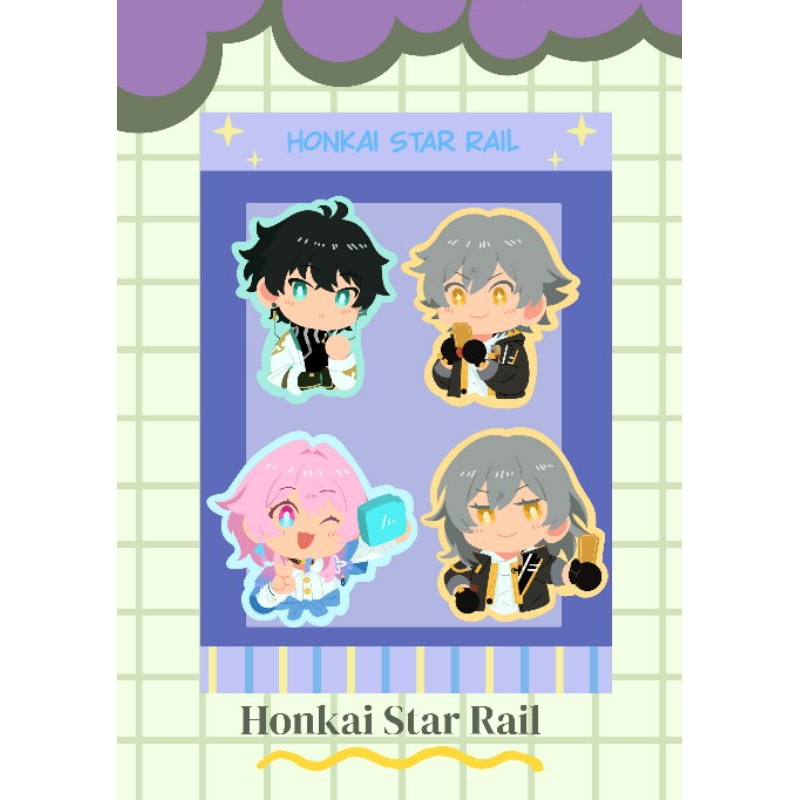 sticker sheet Honkai Star Rail
