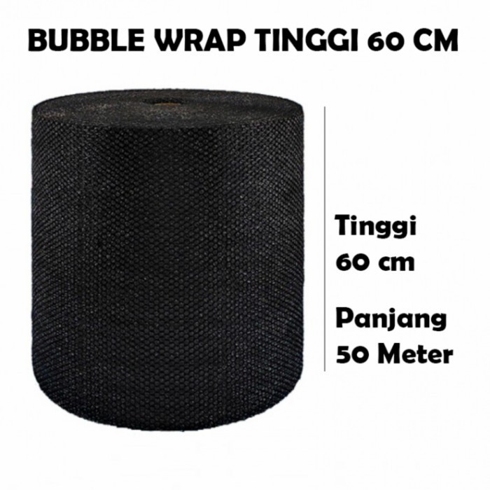 

Bubblewrap 60cm x 50 meter Super Tebal Hitam / Bubble Wrap Lebar 60cm dan Panjang 50 Meter