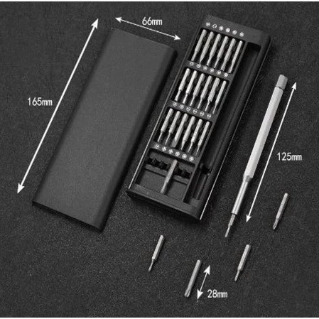 Obeng Set 24 IN 1 Lengkap Magnetic Premium Multifungsi Obeng Kecil Obeng Serbaguna Obeng Magnet