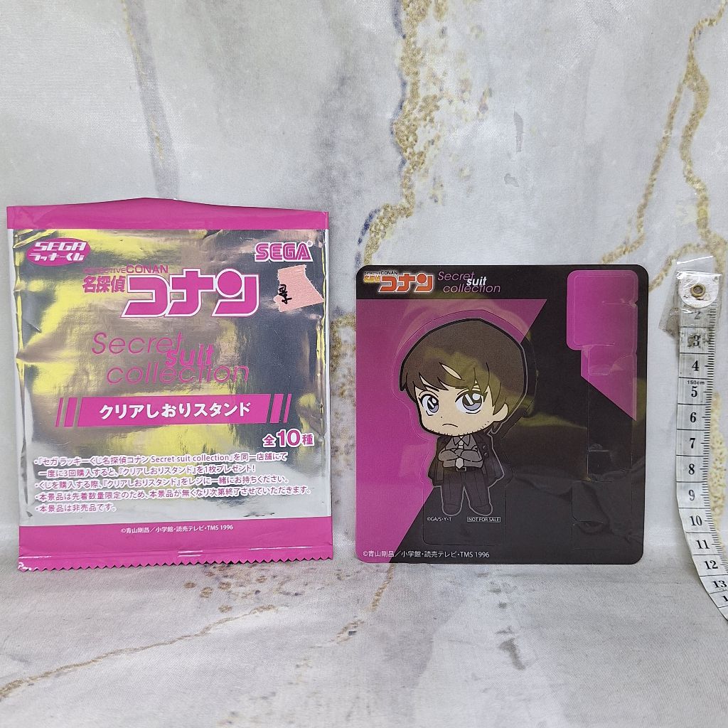 

Detective Conan Morofushi Kagemitsu Hiromitsu Clear Bookmark Stand Sega Prize Secret Suit Collection Detektif 10 cm