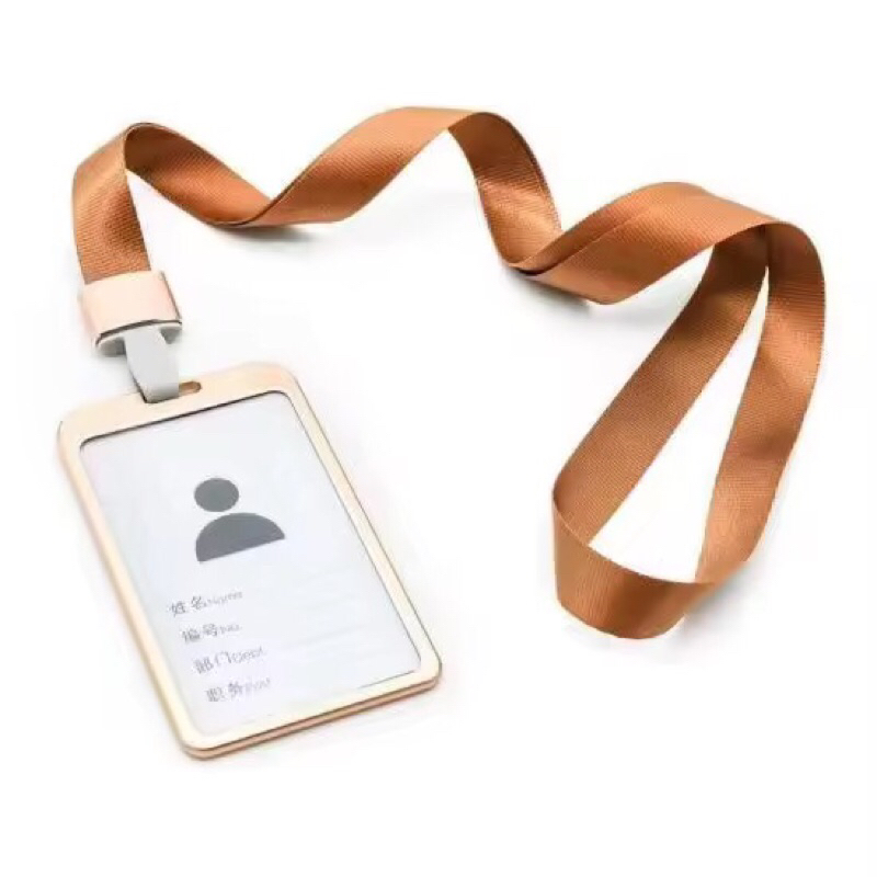 

Name Tag ID Card Holder Dada Kalung Id card Almunium Alloy Dua Sisi