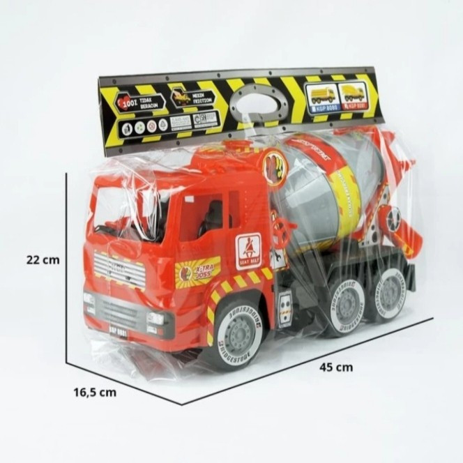 KGP8081 Mainan Mobil Konstruksi Mixer Truck / Mobil Truk Molen Jumbo