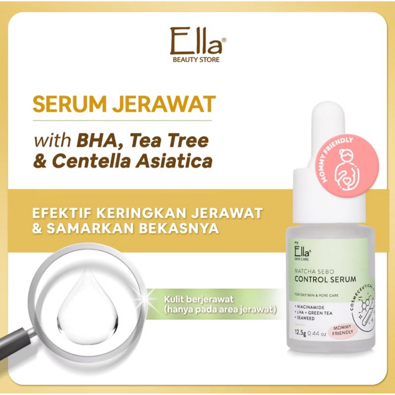 Matcha sebo serum Ella skincare