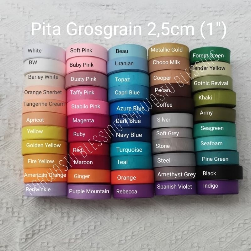 

Pita grosgrain pita salur pita garis 2.5cm ( 1" ) part 1