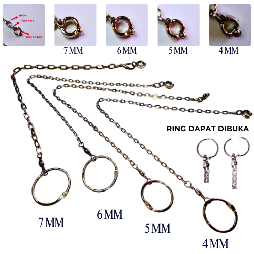 R3y Rantai Burung Falk, Nuri, Kakatua, Afgrey Omega Ring Borgol Kaki Burung Parkit Australia