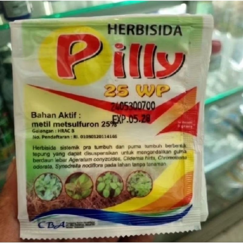 PILLY herbisida untuk campuran obat rumput sistemik dan kontak dan bisa di buat untuk Padi