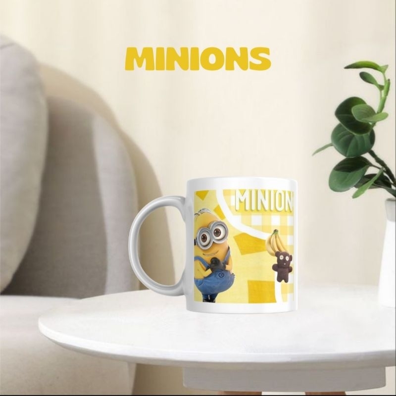 PROMO Mug Cartoon | Gelas Minion | Mug Minions | Mug Birthday | Gelas Ulang Tahun | Gelas Ultah | Bi