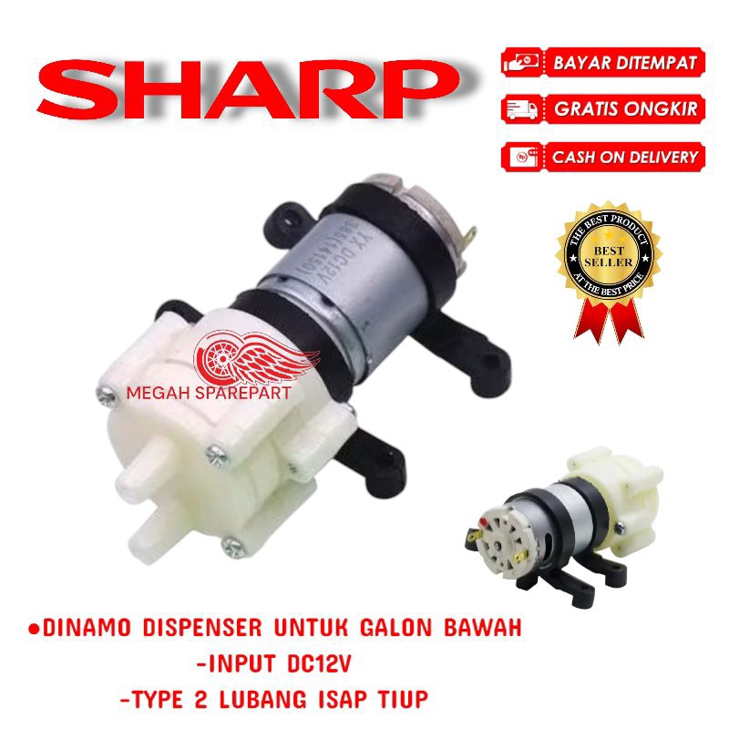 DINAMO DISPENSER GALON BAWAH SHARP / POMPA AIR DISPENSER SHARP