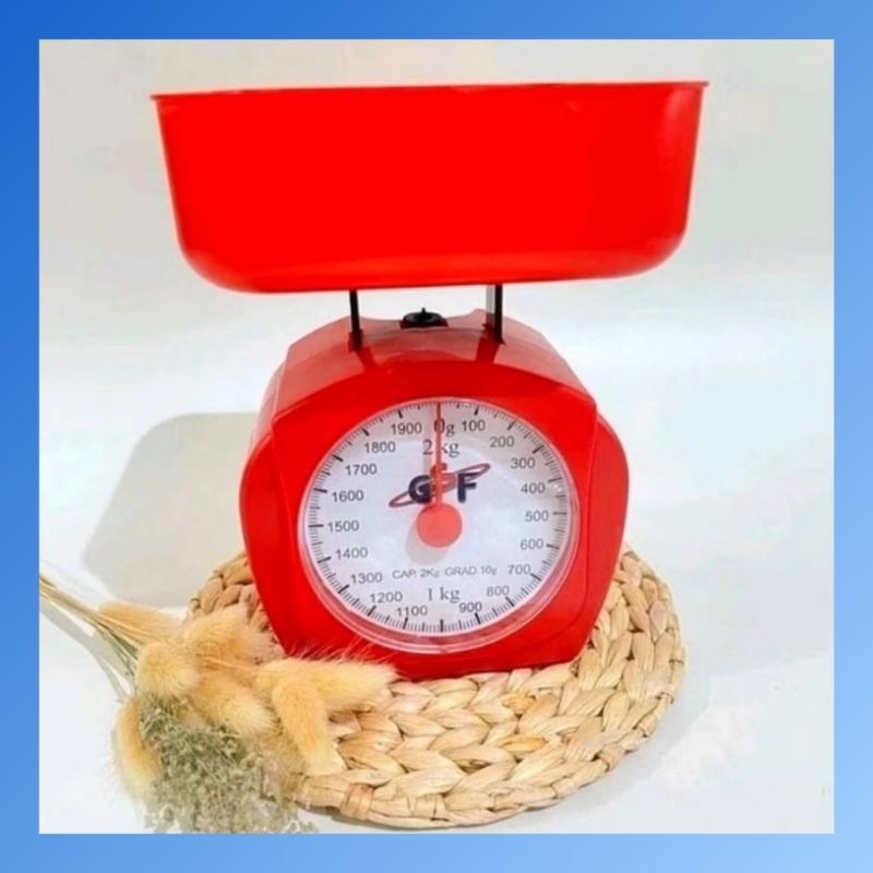 TIMBANGAN KUE SERBAGUNA MANUAL GSF TIMBANGAN KUE 2KG TIMBANGAN DAPUR MANUAL KITCHEN SCALE TIMBANGAN 