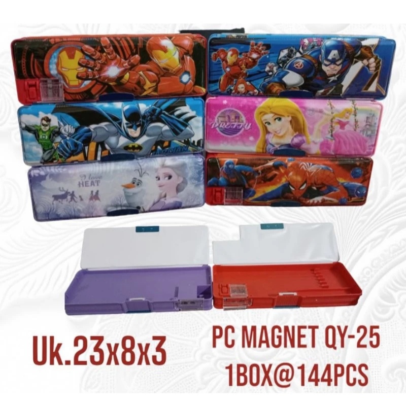 

Kotak Pensil Magnet plus Serutan Karakter Kecil/Besar/Jumbo