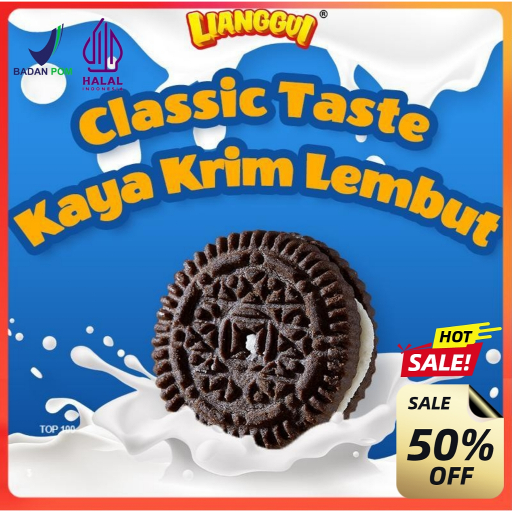 

[Pengiriman 24 jam] Beli 30 bags Gratis 30 bags Lianggui Halal Classic Milk Biskuit Cookie - Camilan Enak untuk Anak Sekolah, Snack Renyah & Praktis, Cocok untuk Cemilan Lebaran
