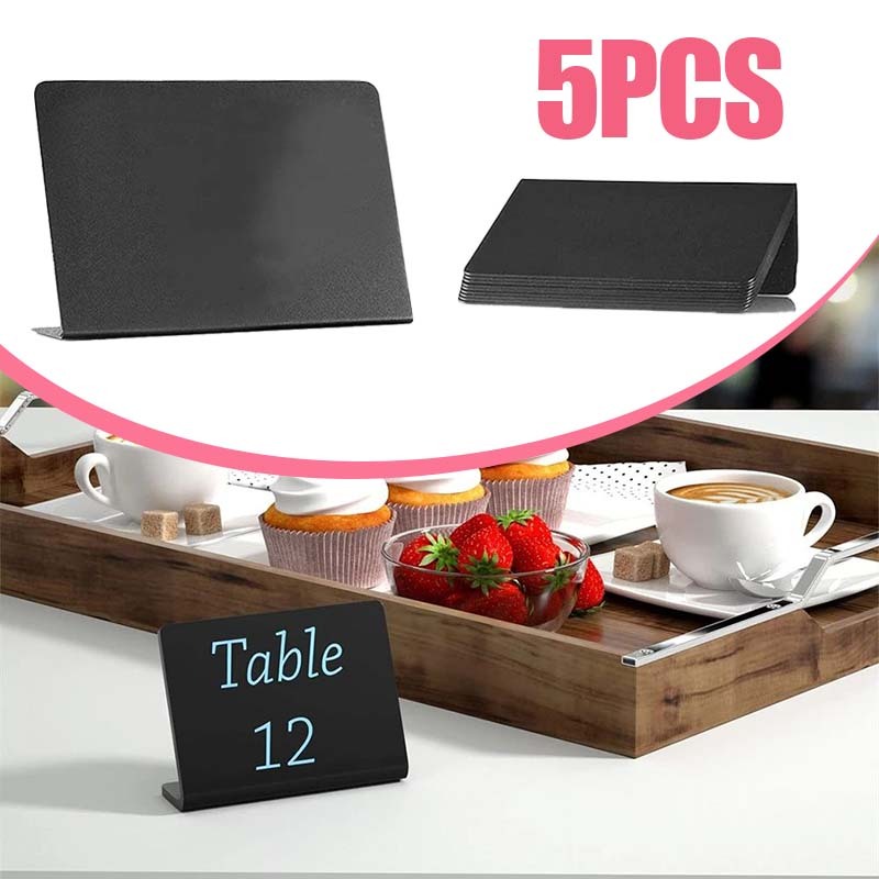 

5pcs Letter Board Papan Kecil Stand Papan Tulis Mini Papan Papan Tulis Kapur Standing Mini Chalkboard Papan