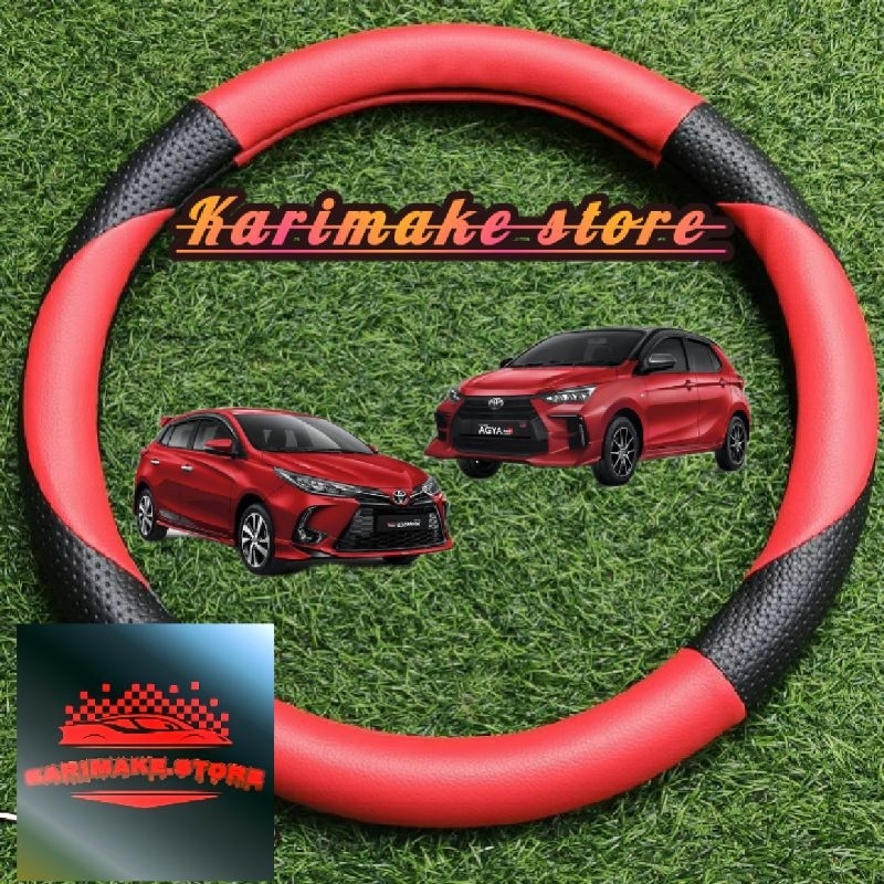 Sarung Stir Mobil Toyota,Yaris,Agya,/Pelindung Stir Mobil Toyota Hatchback, Yaris, Agya, Cover Stir 
