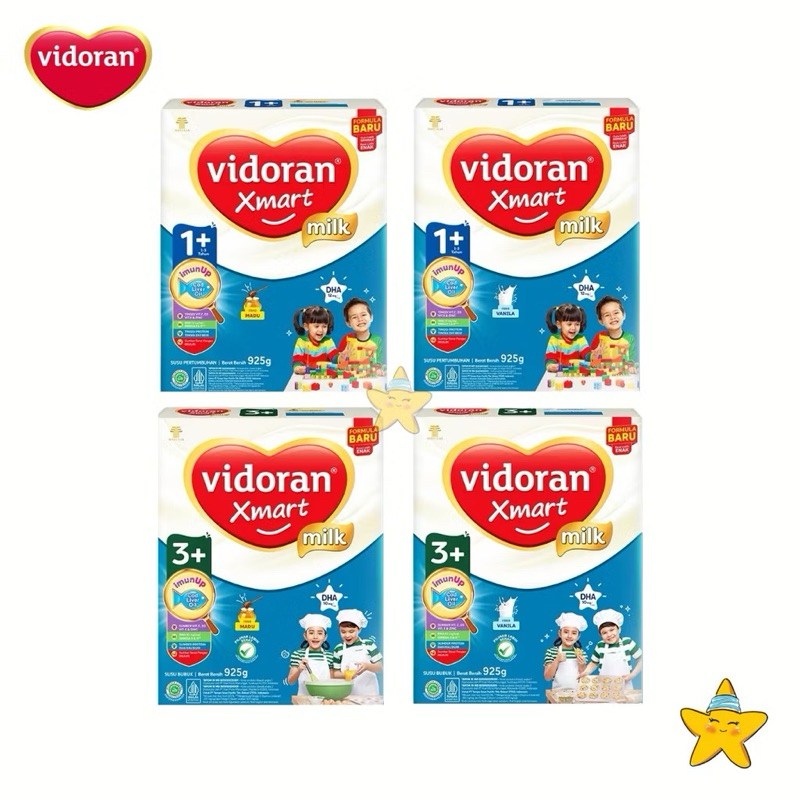 

Vidoran Xsmart 1+ 3+ 5+ coklat madu vanila 350gr/700gr/925gram