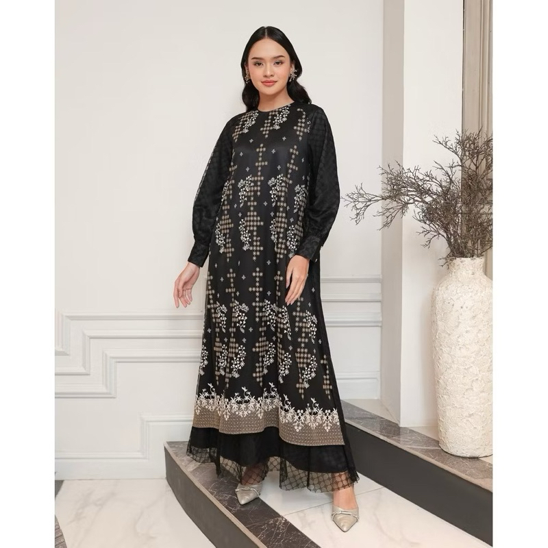 READY NEW AIRIN DRESS X Tasya Farasya by Geulis.id warna Black size S