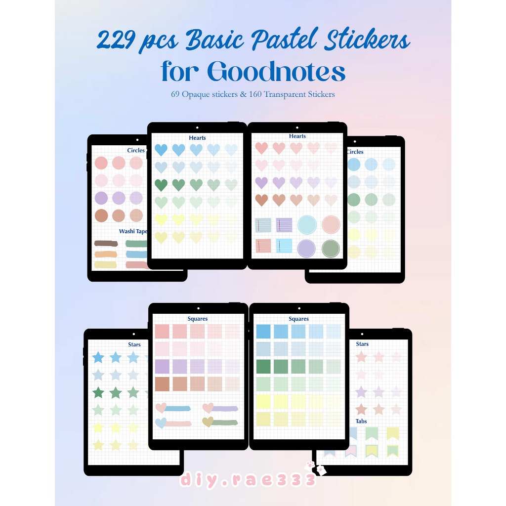 

Pastel Astetik Sticker digital goodnotes