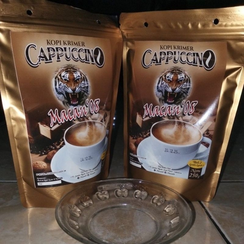 

kopi cappuccino macan 08 kemasan 250g