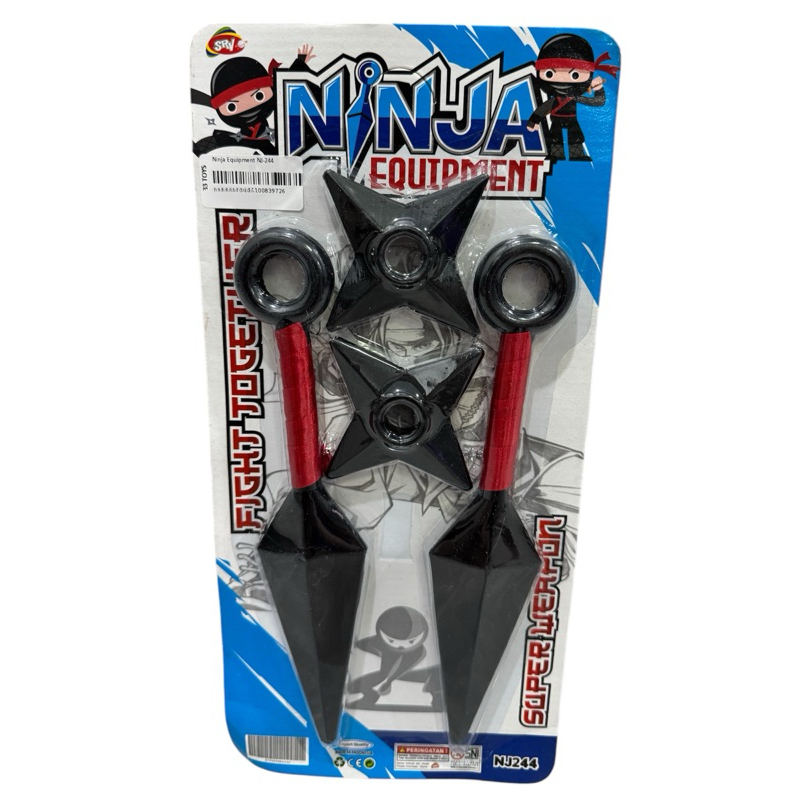 Mainan Senjata Ninja Kunai Suriken Plastik