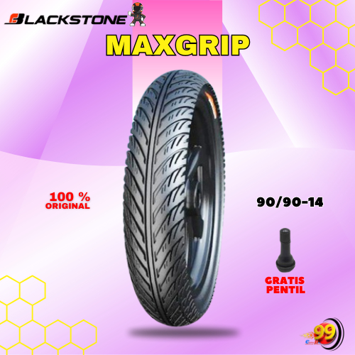 Ban Motor Matic BLACKSTONE MAXGRIP 90/90 Ring 14 Tubeless