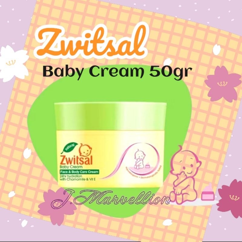 Zwitsal Baby Face&Body Cream 50gr | Krim Wajah & Tubuh Bayi Krim Bayi Zwitsal 50gr