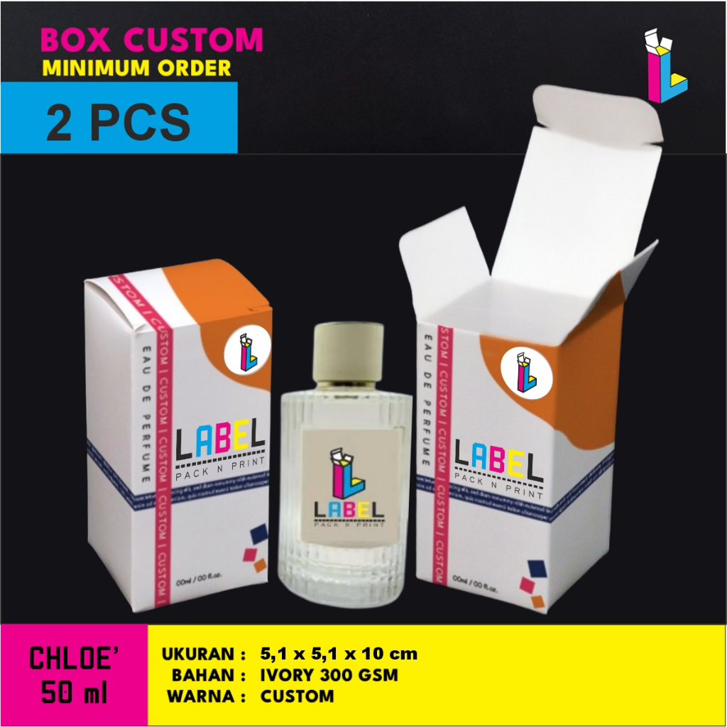 

Dus Kemasan / BOX PARFUM CHLOE 50ML CUSTOM DESAIN PRINTING