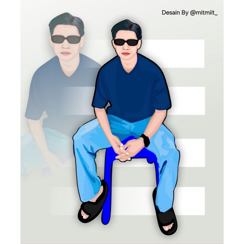 (SOFT COPY ONLY) CUSTOM ILUSTRASI WAJAH /ILUSTRASI DIGITAL / LUKIS WAJAH