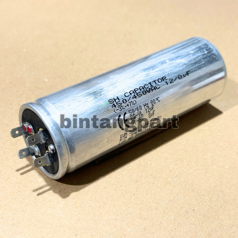 capasitor mesin cuci 2 tabung LG 12/8uf