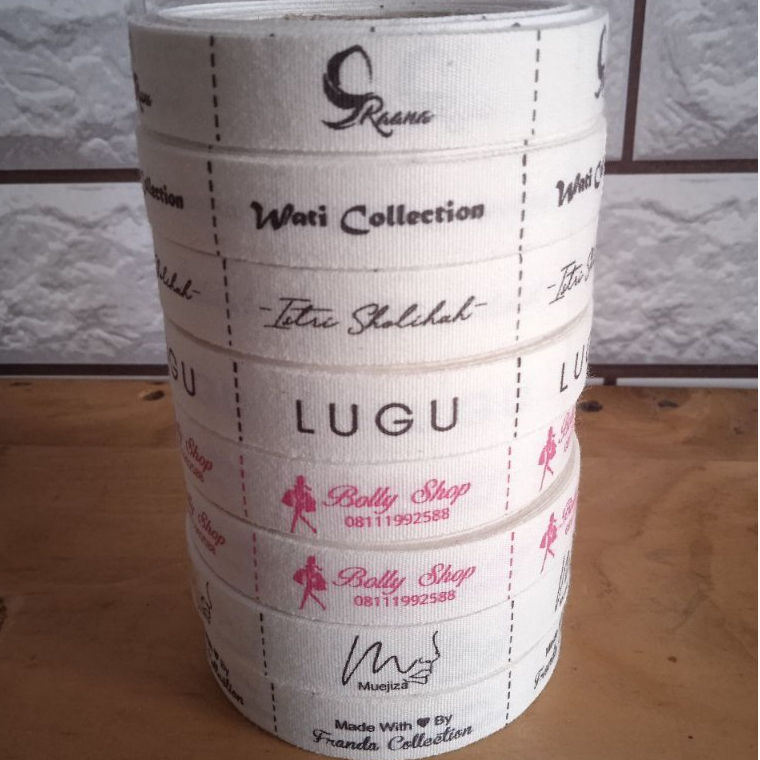 

label katun import 1,5 cm label label gamis label hijab label distro label syar'i label pakaian