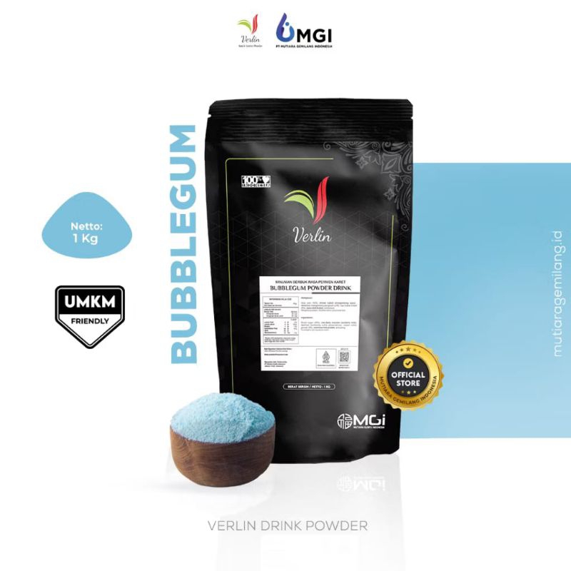 

Bubuk Minuman Verlin BUBLE GUM Bubuk Minuman PREMIUM || 1kg || 500Gram || 250 Gram