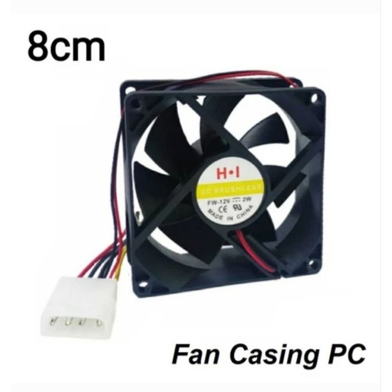 Kipas Casing Fan casing 8cm komputer