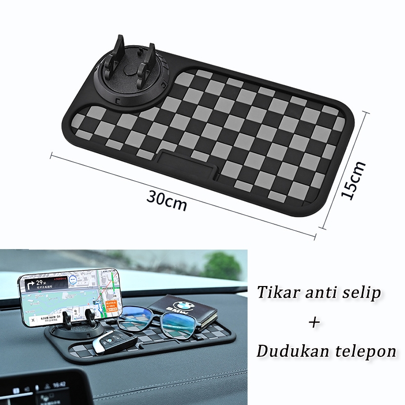 Berkahsspeed Anti Slip Holder Hp Mobil Mat Alas Mobil Dashboard Anti Slip Sticky Pad Mobil