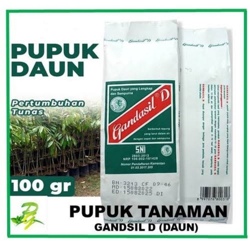 Gandasil D untuk menyuburkan daun, 500grm