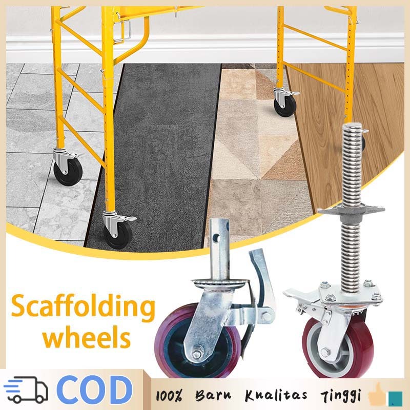 Roda Scaffolding Roda Troli 6 Inch Hidup Dua Spesifikasi Ungu Roda Caster Roda Besi 6 Inch Roda Trol